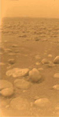 Surface de Titan - Crédit image : Nasa/JPL-Caltech/MSSS