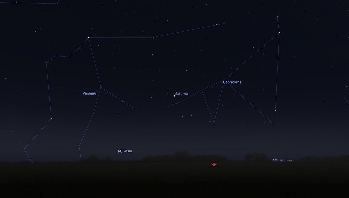 Localisation de Saturne