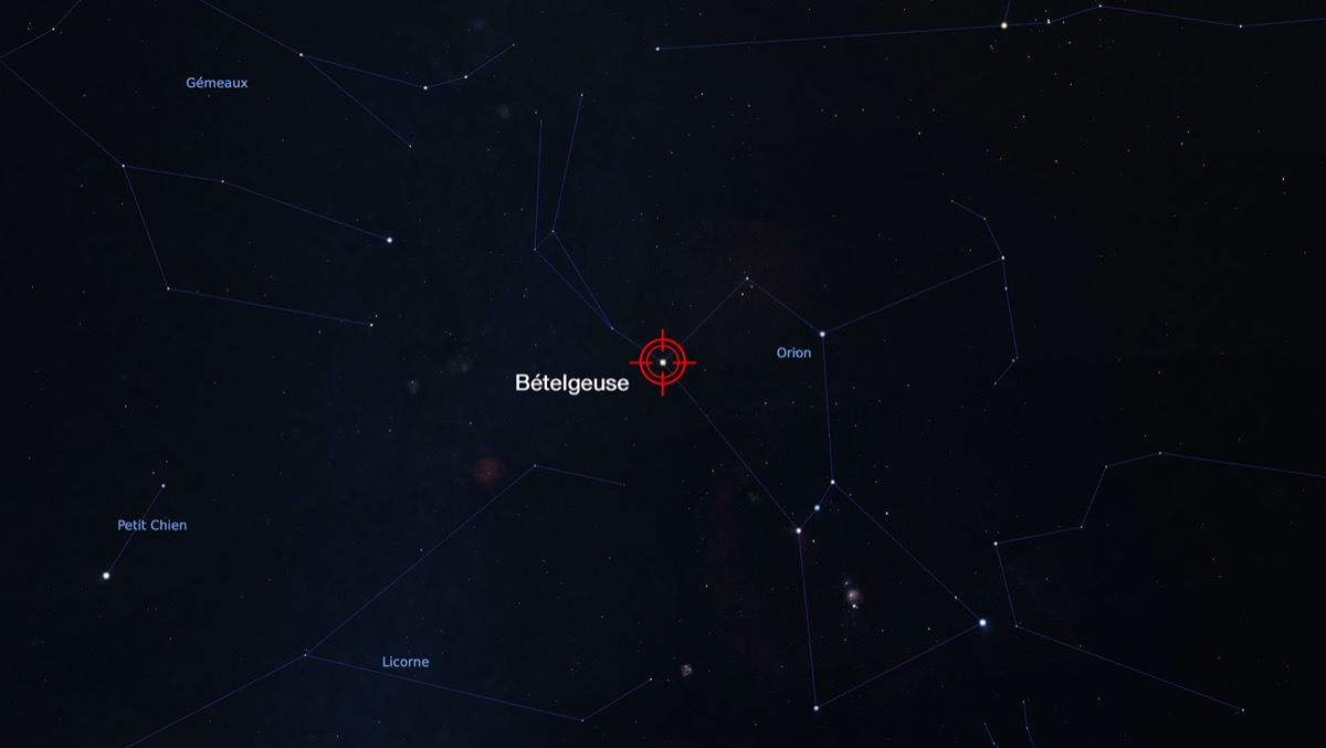 Localisation de Bételgeuse
