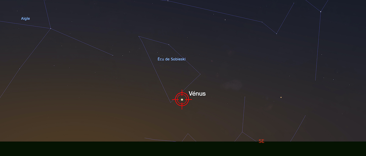 Localisation de Vénus