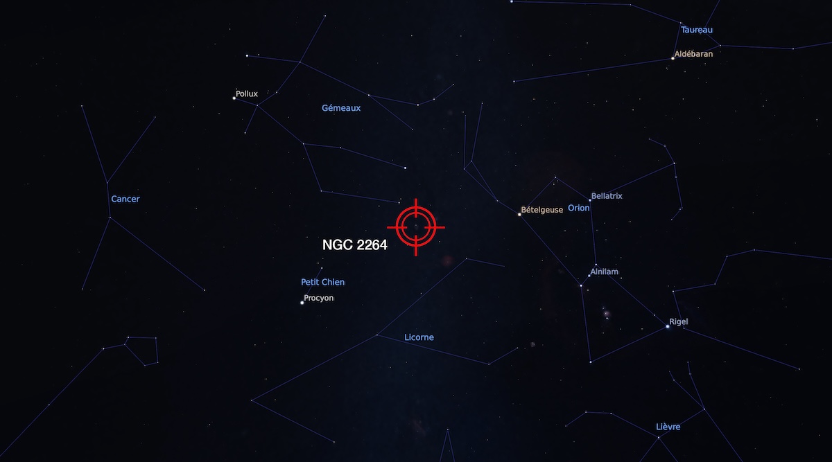 Localisation de l'amas NGC 2264